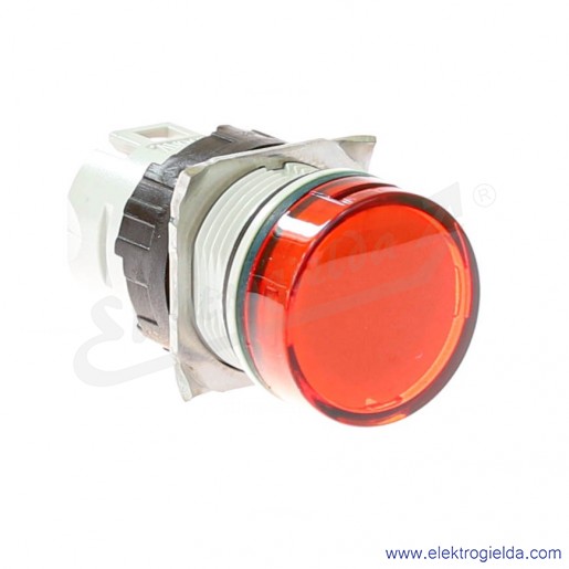Główka lampki ZB6AV4 czerwona okrągła, fi 16mm, IP65