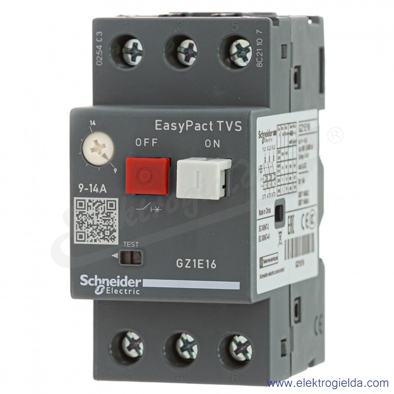 Wyłącznik silnikowy GZ1E16 9-14A Termomagnetyczny