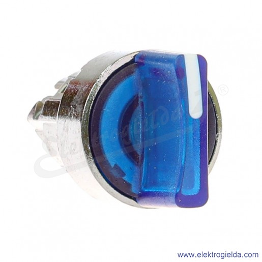 Napęd przełącznika ZB4BK1263 0-1 niebieski podświetlany, metalowy, piórkowy krótki, do podświetlenia za pomocą LED, stabilny, IP