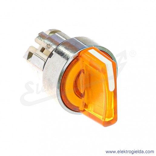 Napęd przełącznika ZB4BK1453 0 1 pomarańczowy podświetlany, metalowy, napęd piórkowy krótki do podświetlenia LED, powrót do 0