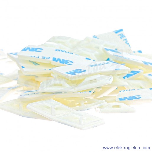 Element mocujący opaski zaciskowe 3.6mm, 262160 biały element E92