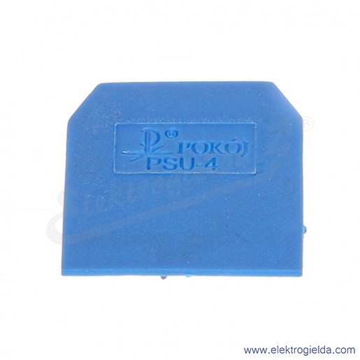 Płytka skrajna A41-0106 PSU-4 niebieska, 1mm