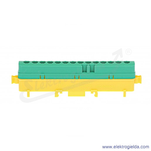 Listwa przyłączeniowa A18-1051 LPI-14g 25mm2, 101A 400V, zielono-żółta z poliamidu