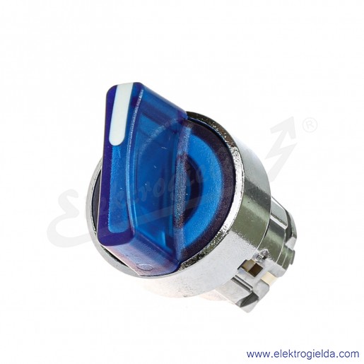 Napęd przełącznika ZB4BK1463 0 1 niebieski podświetlany, metalowy, napęd piórkowy krótki, do podświetlenia LED, powrót do "0"