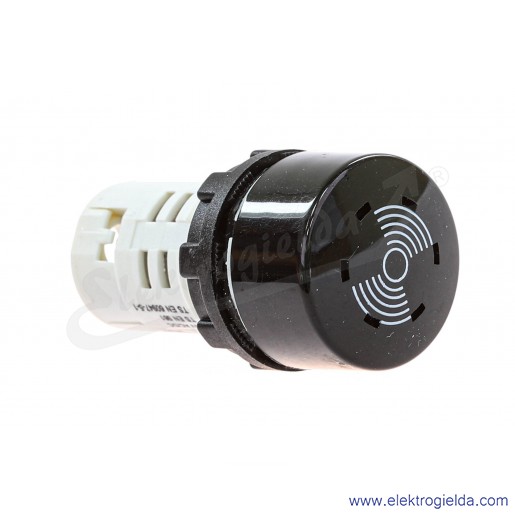 Sygnalizator dźwiękowy T0-MBZX024S, buzzer MBZX024S, 24VAC/DC, 90dB, czarny, IP50