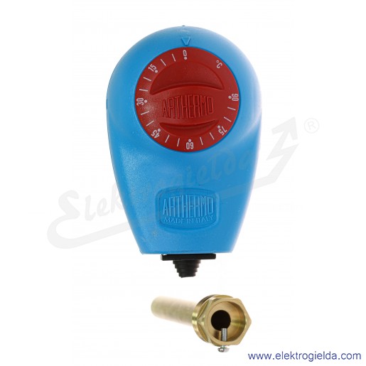 Termostat zanurzeniowy TU10B 0...+90C, z przyłączem gwintowanym 1/2" (ARTH100)