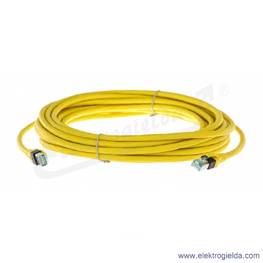 Przewód łączniowy 09474747121, RJ45, 10m, S/FTP, kategoria 6, żółty, Patch cord