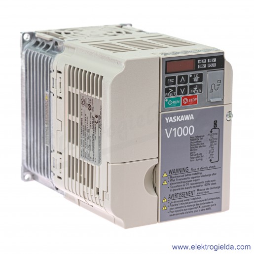 Falownik wektorowy CIMR-VC4A0009BAA, V1000, 400 V, ND 4 kW 8.8A, HD 3 kW 7.2A, IP20