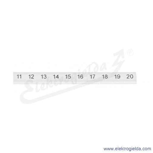 Oznacznik opisowy 0808671:0011, do złączek  11 - 20, do 5mm