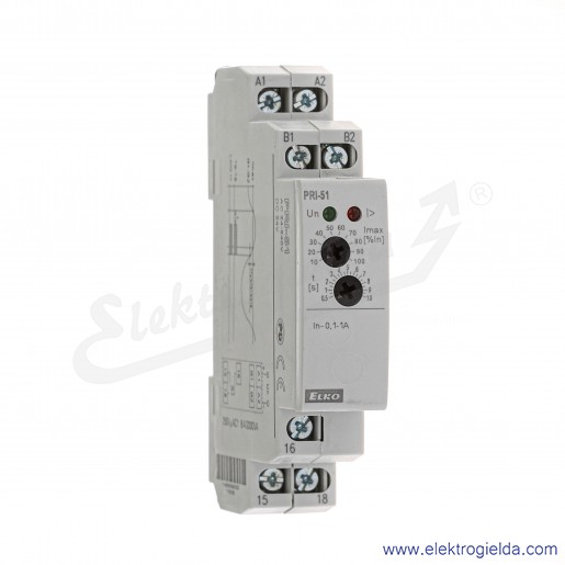 Przekaźnik nadzorczy PRI-51/1 0.1-1A prądowy, 24..240VAC, 24VDC, 1x SPDT