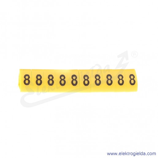 Oznacznik opisowy E04ZP-01020500900, OZ 3 *8*, żółty, 100szt