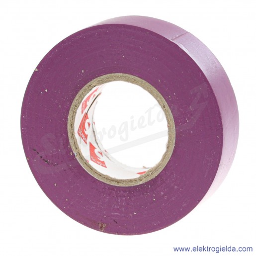 Taśma izolacyjna 103424 fioletowa, szerokość 19mm, długość 25m