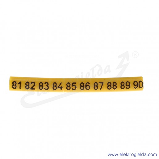 Oznacznik opisowy E04ZP-01020101900 OZ-0 "81-90", żółty, 100szt