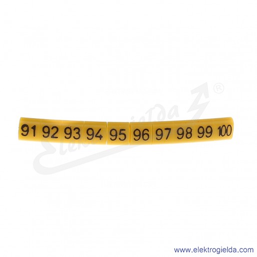 Oznacznik opisowy E04ZP-01020102000 OZ-0 "91-100", żółty, 100szt