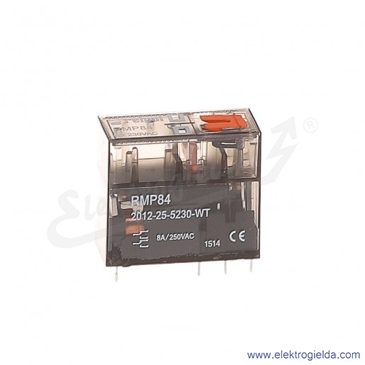Przekaźnik miniaturowy RMP84-2012-25-5230-WT 2P 230VAC obudowa transparentna