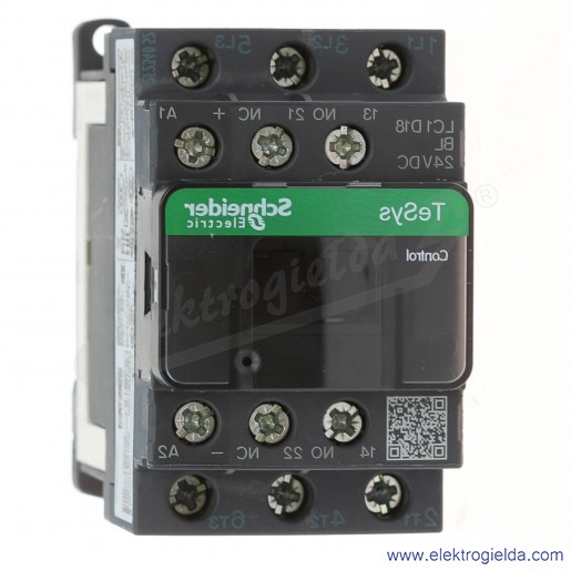 LC1D18BL 1z+1r 7,5KW 32A Uc   24VDC(L), Stycznik obniżona moc cewki, zaciski śrubowe