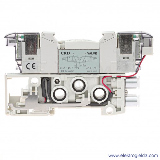 Blok zaworu rozdzielającego N3GB1660-C6-A2N8H-3-K2, 2x3/2 NC monostabilne, FI6, 2-7 Bar, 253 l/min, 24 VDC, do serii MN3GB1/2, C