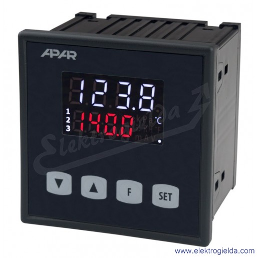 Regulator temperatury AR682.B/P/P/S/WA 24-265VAC/DC 2 wyjścia przekaźnikowe, 1 wyjście SSR, wyjście analogowe 0/4..20mA