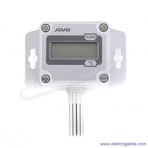 Przetwornik wilgotności i temperatury AR252/LCD/RS485 wyjście cyfrowe RS485, z wyświetlaczem, obudowa naścienna IP65 58x94x35mm