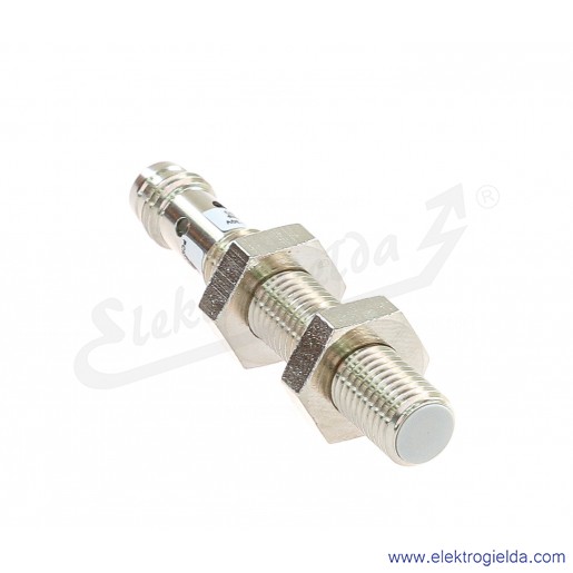 Czujnik indukcyjny PCID 1,5 ZPKW M850M8 10..30VDC, zasięg 1.5mm, PNP NO, czoło kryte, tuleja M8, konektor M8 3 pin
 