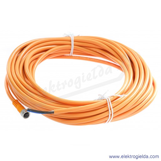 Przewód z gniazdem 6010754 DOL-0804-G10M kabel 10m M8 4pin złącze proste
