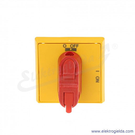 Pokrętło żółto-czerwone 1SCA105325R1001 OHYS3AH z możliwością blokady do rozłączników OT16-125F