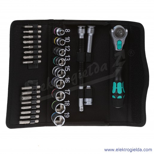 Zestaw z grzechotką 05004046001 8100 SB 6 Zyklop Speed 3/8" + bity+ nasadki