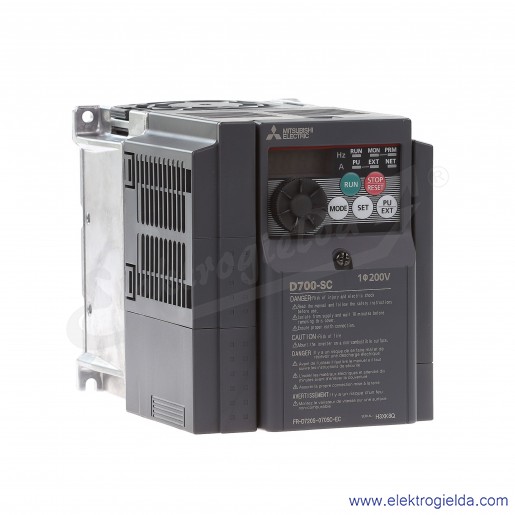 Falownik wektorowy 247599 FR-D720S-070SC-EC 1.5kW, 1x200-240VAC, 7A, IP20