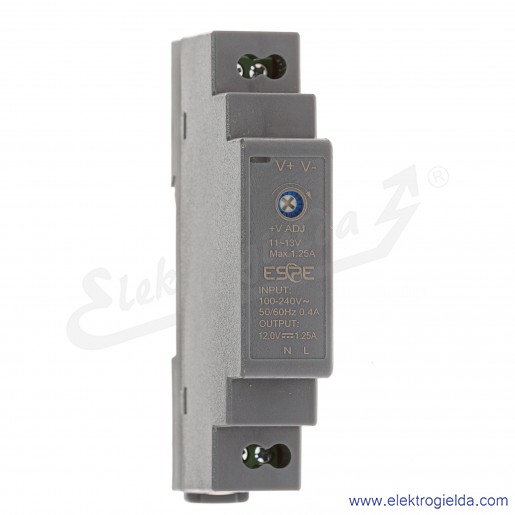 HDN-1512 (Din Rail Power Supply) 100-240VAC 12V 1,25A