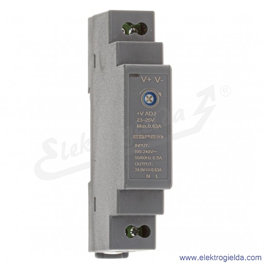 HDN-1524 (Din Rail Power Supply) 100-240VAC 24V 0,63A