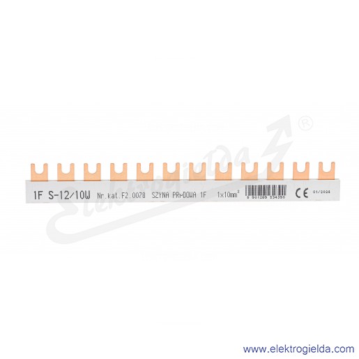 Szyna łączeniowa F2.0078 S-12 1F 10mm widełkowa