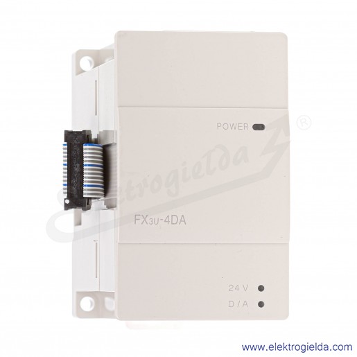 Moduł wyjść analogowych 169509 FX3U-4DA PLC 16 bit, 24VDC, 8 wejść/wyjść PLC, 4 wyjścia analogowe prądowe lub napięciowe