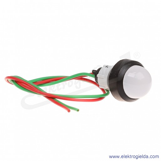 Lampka sygnalizacyjna LW-D20-24AC/DC biała LED 10mm 24VAC/DC