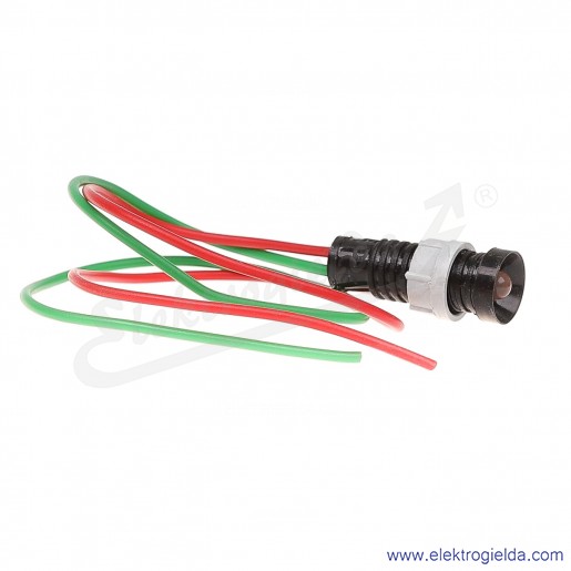 Lampka sygnalizacyjna LR-D5-24AC/DC czerwona  LED 5mm 24VAC/DC