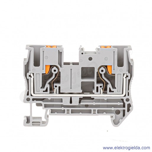 Złączka przelotowa 3211813 PT 6 sprężynowa, 0.5..10mm2, zaciski PUSH-IN, szara