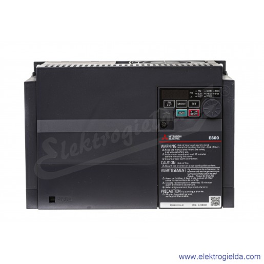 Falownik 500115 FR-E840-0120-4-60 5.5-7.5kW, 3x380-480V, 17.5A (5.5kW 12A) RS-485, IP20