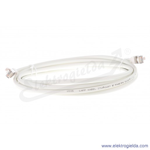 Przewód Ethernet 24441411 Patch Cord CAT.6A 3m WH długość 3m biały