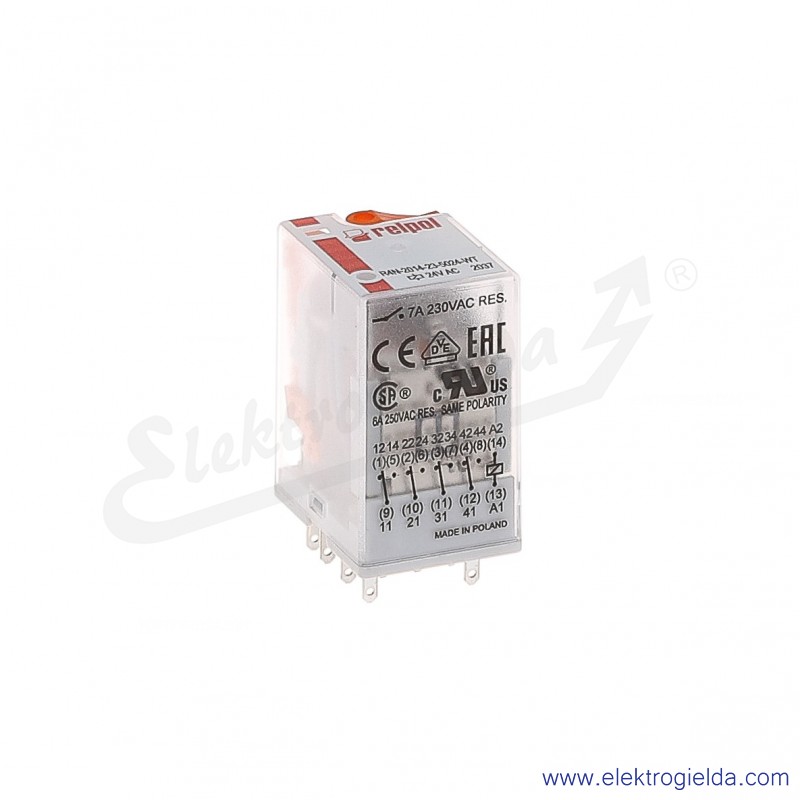 Przekaźnik elektromagnetyczny R4N-2014-23-5024-WT 4P 24VAC