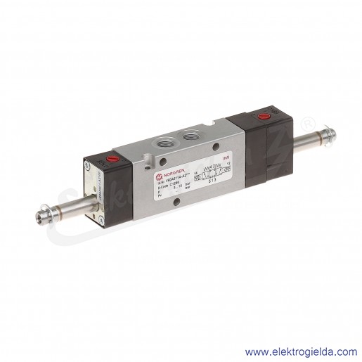 Zawór rozdzielający 5/3 G1/8 (APB) bistabilny,  sterowany elektromagnetycznie, pilot zasilany wewnętrznie, 3-8 bar, bez cewek V6