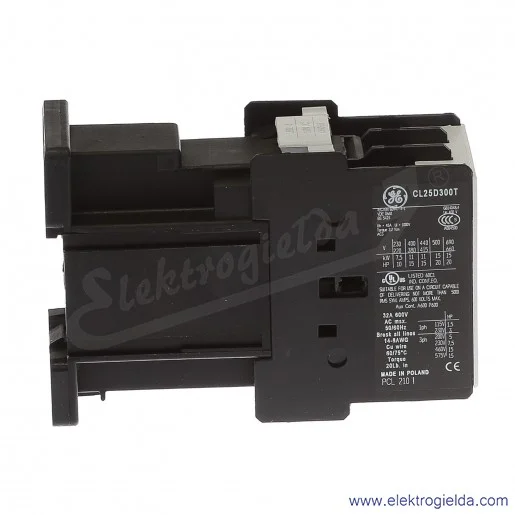 Stycznik CL25D300TJ 110V DC, 11KW/400V AC-3, 45A AC-1, 3-polowy