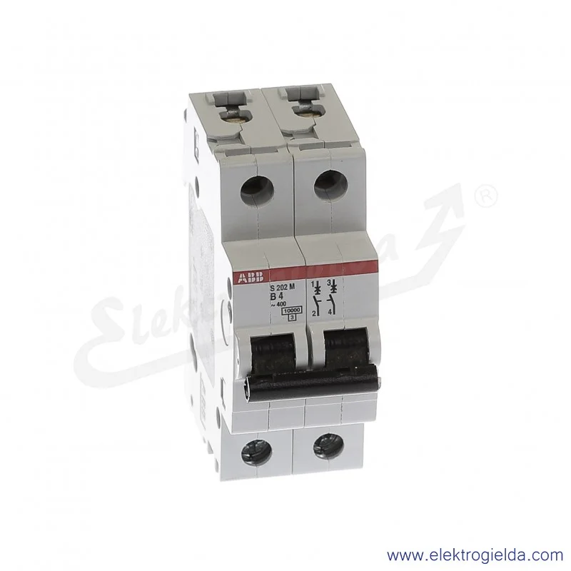 Wyłącznik nadprądowy S202M-B4 2P B 4A AC 10kA