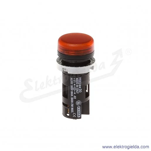 Lampka sygnalizacyjna P9XUADD0 Lp pomarańczowa do źródła światła z bagnetem Ba9s pełne napięcie AC/DC max. 2W