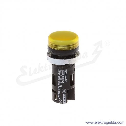 Lampka sygnalizacyjna P9XUGDD0 Lż żółta do źródła światła z bagnetem Ba9s pełne napięcie AC/DC max. 2W