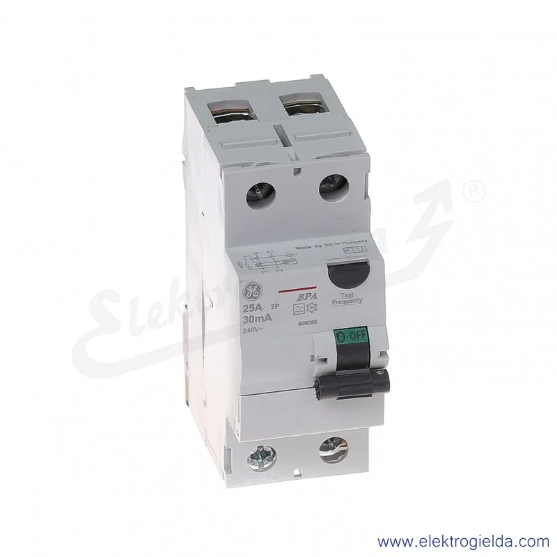 Wyłącznik różnicowoprądowy BPA225/030 2P 25A 0,03A typ A
