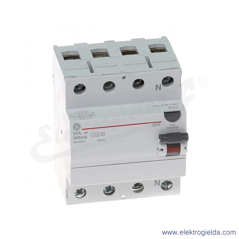 Wyłącznik różnicowoprądowy BPS425/300 4P 25A 0,3A typ AC selektywny