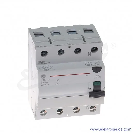 Wyłącznik różnicowoprądowy BPC425/030 4P 25A 0,03A typ AC