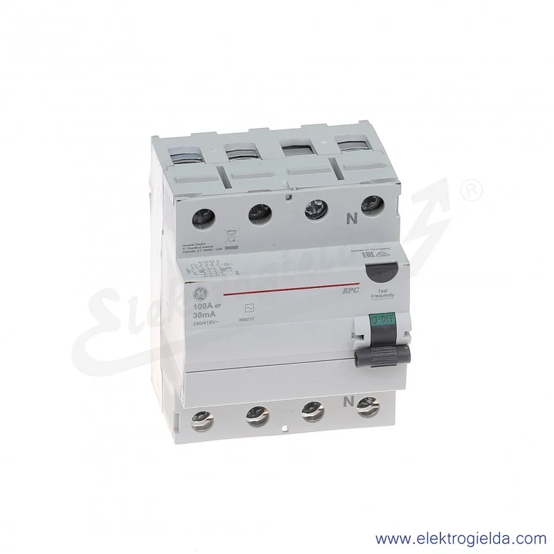 Wyłącznik różnicowoprądowy BPC4100/030 4P 100A 0,03A typ AC