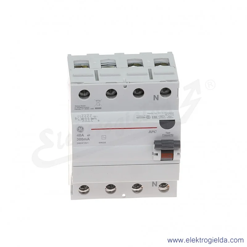 Wyłącznik różnicowoprądowy BPC440/300 4P 40A 0,3A typ AC