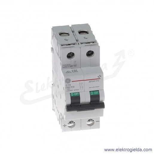 Wyłącznik nadprądowy EP102UCC10 2P AC/DC 10kA
