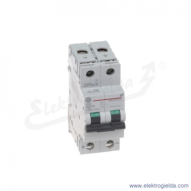 Wyłącznik nadprądowy EP102UCC32 2P AC/DC 10kA